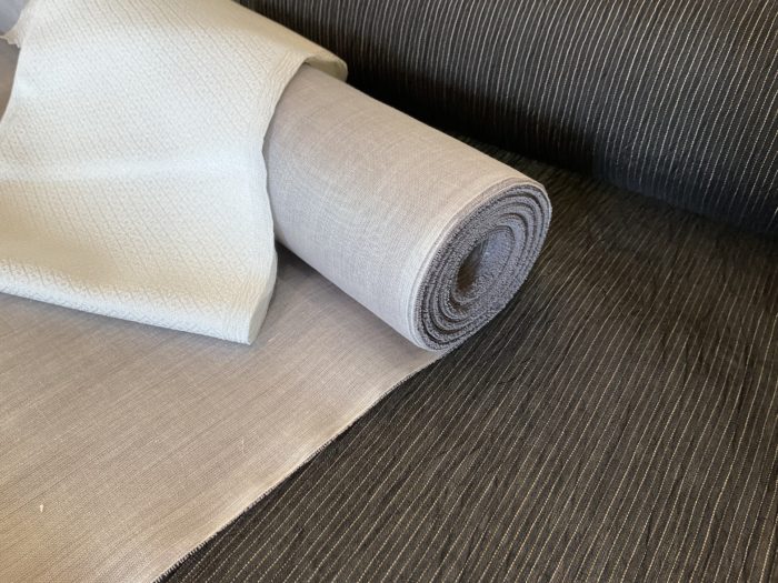 小千谷と綿麻襦袢、と半衿選び。