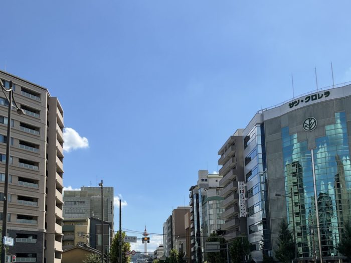 酷い残暑の京都出張。